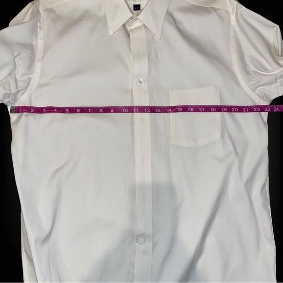 Mens John Clarendon Dress Shirt Neck 16-35 - Picture 3 of 6